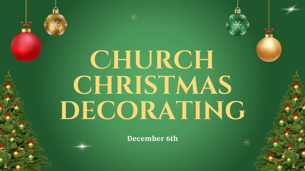 Church Christmas Decorating